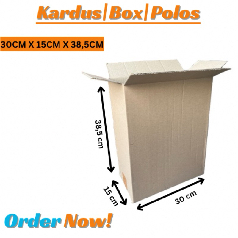 

KARDUS PACKING UKURAN 30x15x38,5 CM | BOX | KARTON POLOS