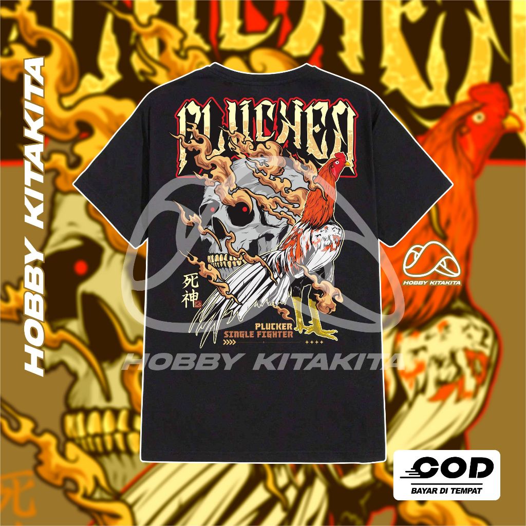 HBKT KAOS AYAM JAGO PLUCKER TSHIRT PAKHOY BANGKOK MANGON FIGHTER | KAOS DISTRO AYAM PLUCKER PRIA WAN