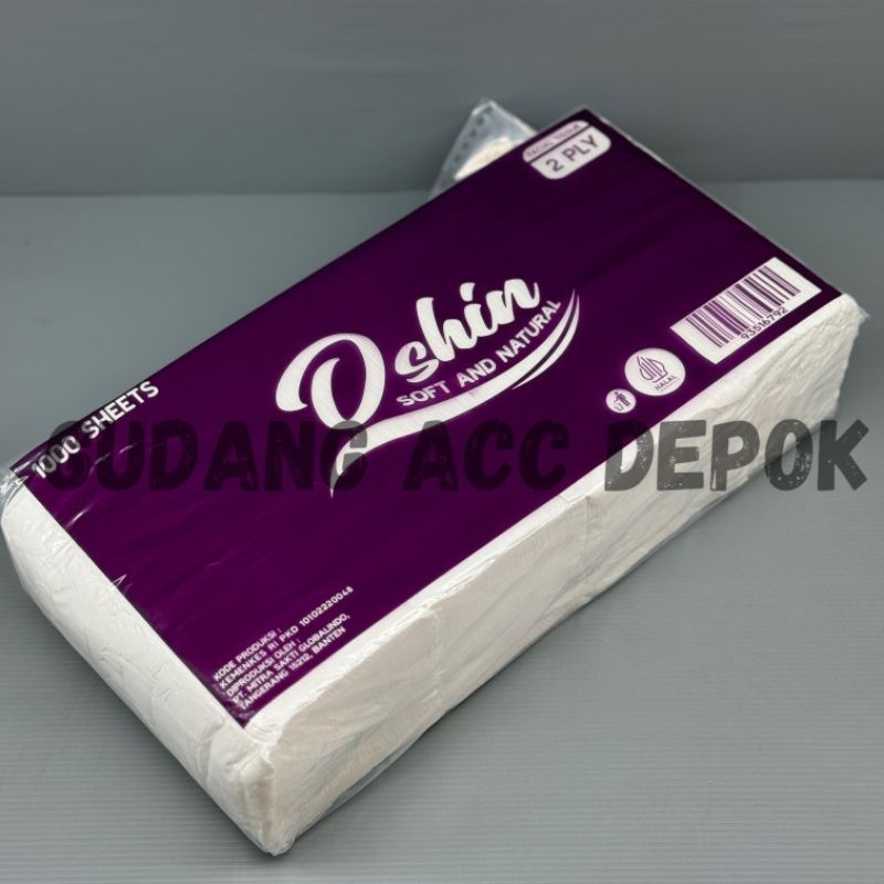 TISU FACIAL 2PLY 1000 SHEETS / TISSUE WAJAH MUKA HALUS 1KG