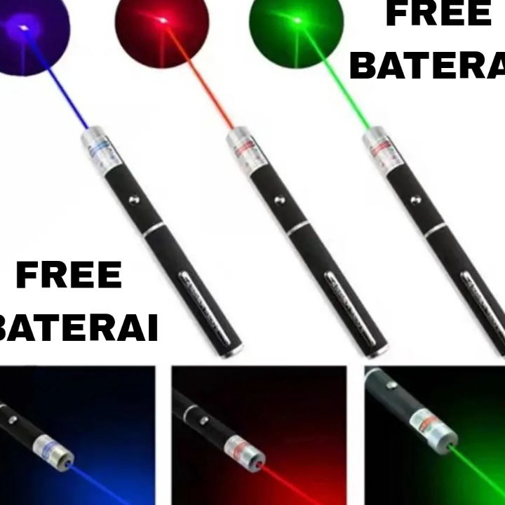 Hot FREE CAS Laser Pointer Pen Presentasi Hh Power AAA 5mw