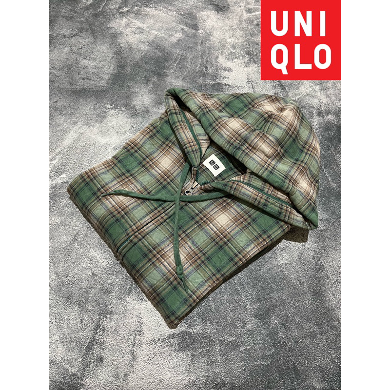 Uniqlo Zipper Hoodie (Tartan)