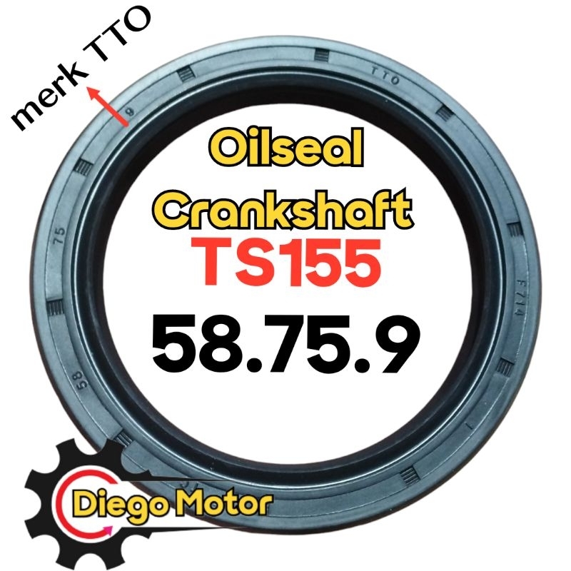 TS155 Oilseal Crankshaft Sil Kruk As Mesin Diesel Yanmar