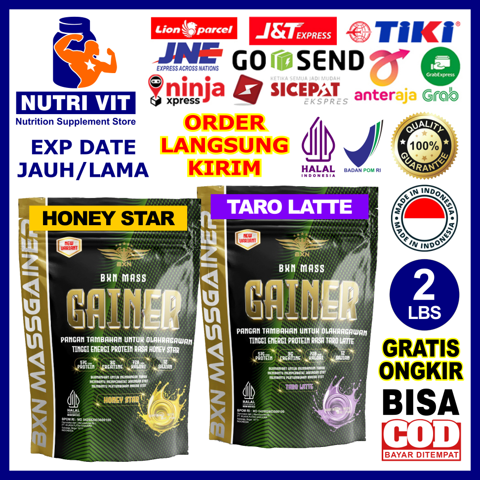 BXN Gainer 2 Lbs HALAL BPOM BXN Mass Gainer 2 Lbs Susu Fitness Mass Gainer BXN Weight Gainer 2Lbs Su