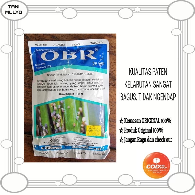 INSEKTISIDA WERENG OBR 25 WP 100 GR