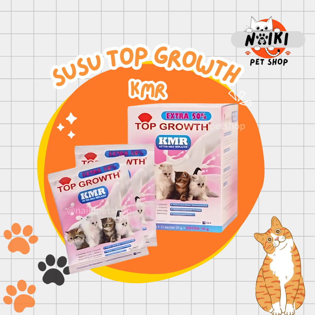 Susu Kucing Top Growth 30gr | Susu Bayi Kucing Top Growth | Susu Anak Kucing