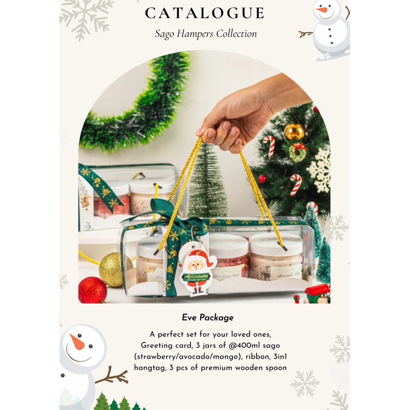 

[EARLY BIRD HAMPERS] EVE Package - Sago Hampers Christmas Collection - Sago Dessert