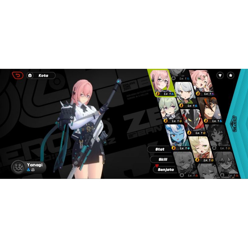 Zenless Zone Zero ZZZ Starter Akun Tsukishiro Yanagi