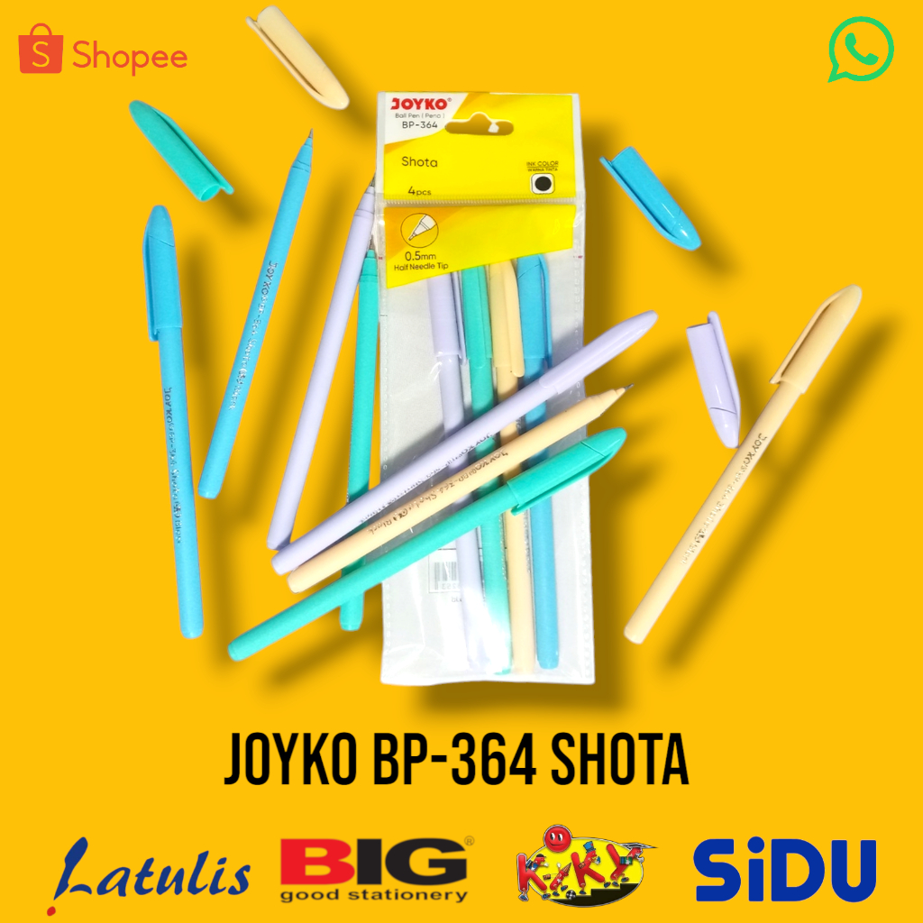 

Ball Pen Pena Pulpen Joyko Bp-364 Shota 0.5 (4pcs)