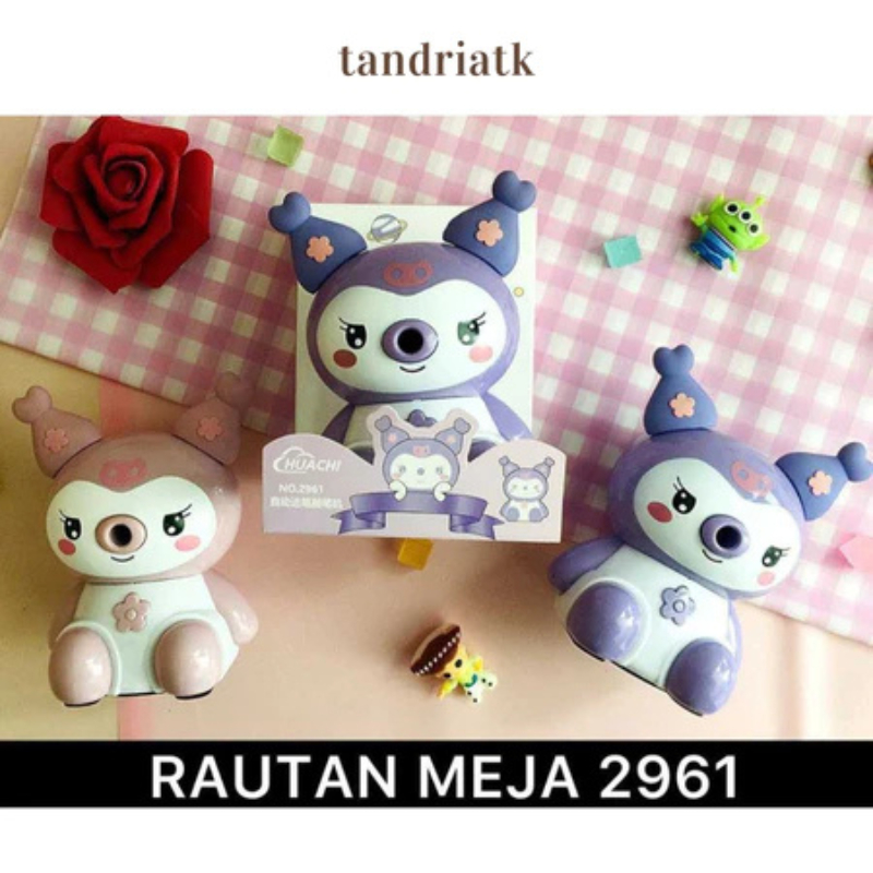 

[FREE BUBBLE+DUS] Serutan Rautan Meja Putar Duduk Fancy Kuromoi 2961