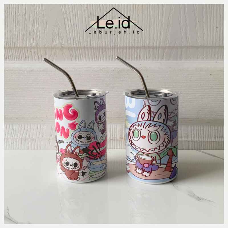 READY STOCK Tumblr americano motif labubu tumbler stainless tumblr tahan panas dan dingin