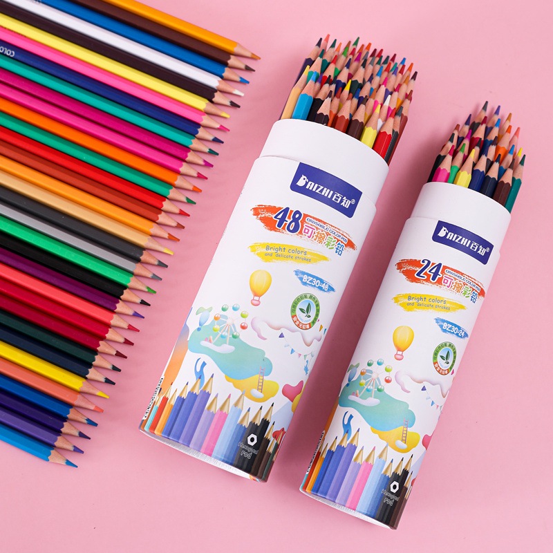 

Pensil Warna bisa di hapus 12/24/36 warna Colored pencil pada box
