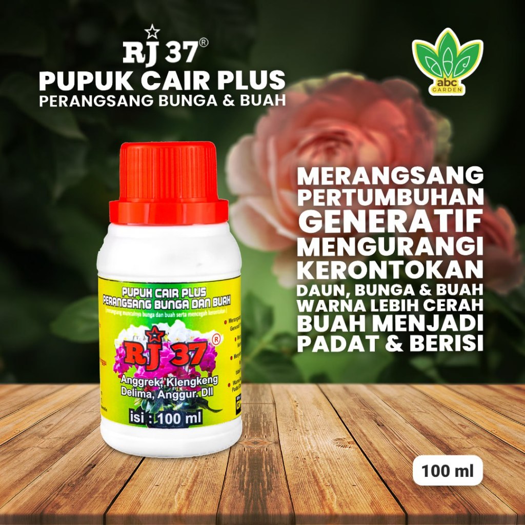 [100ml] Pupuk Cair Plus RJ 37 untuk Bunga dan Buah