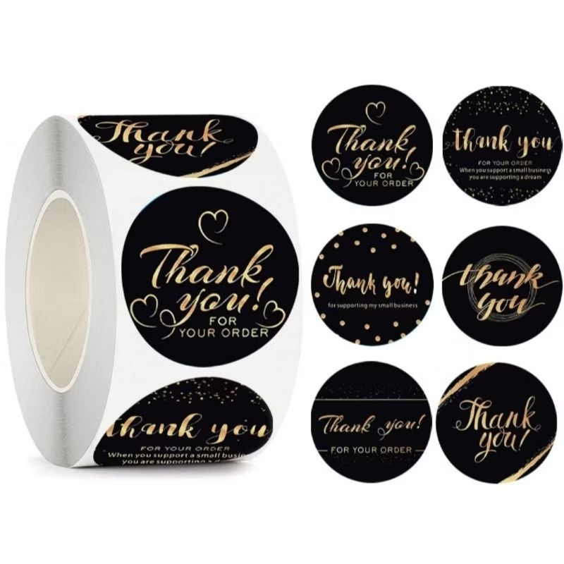 

Stiker Label Thank You 2.5cm isi 500 pcs