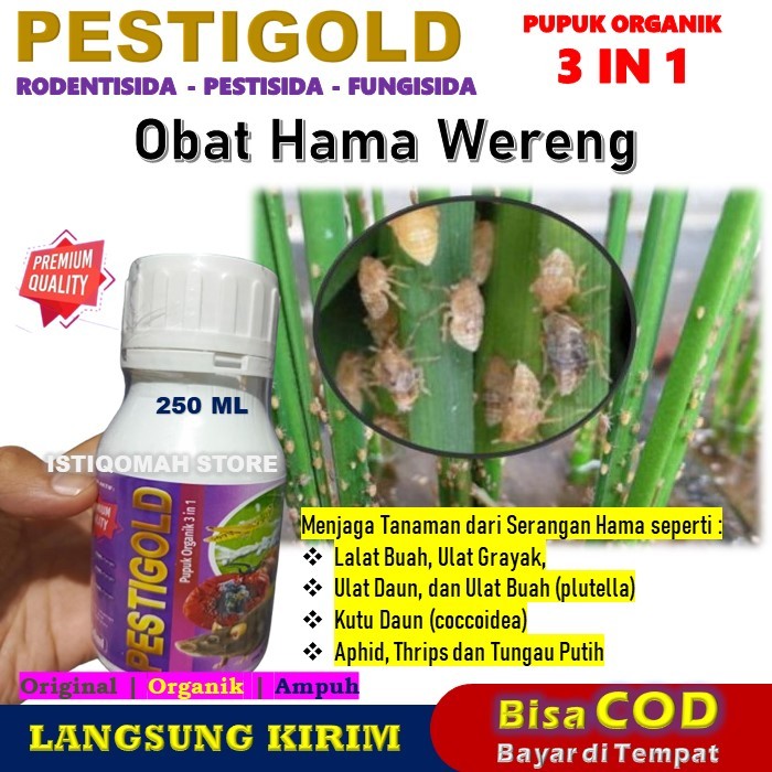 Obat Semprot Hama Wereng Padi PESTIGOLD 250ML Pestisida Organik Nabati Obat Yang Ampuh Untuk Hama We