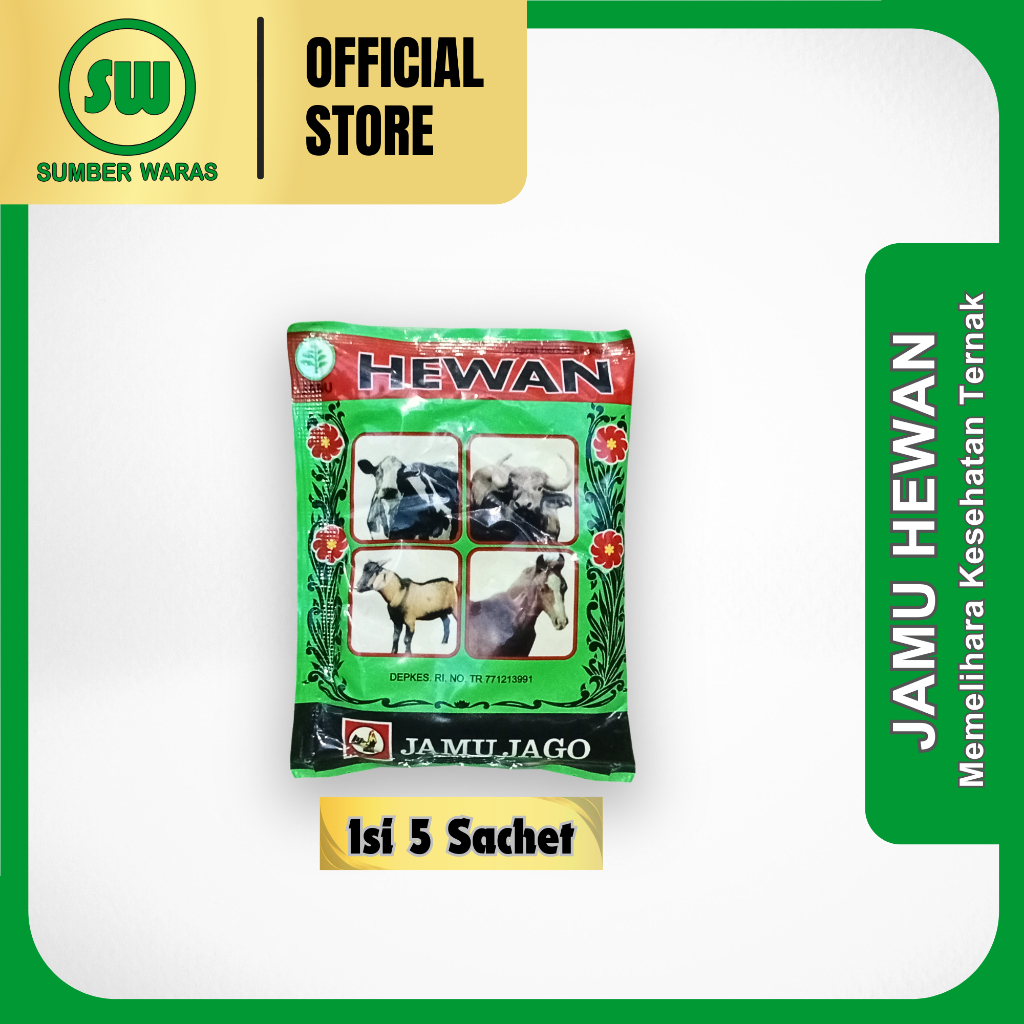 Jamu Hewan Jamu Jago - Isi 5 pcs @25 gram
