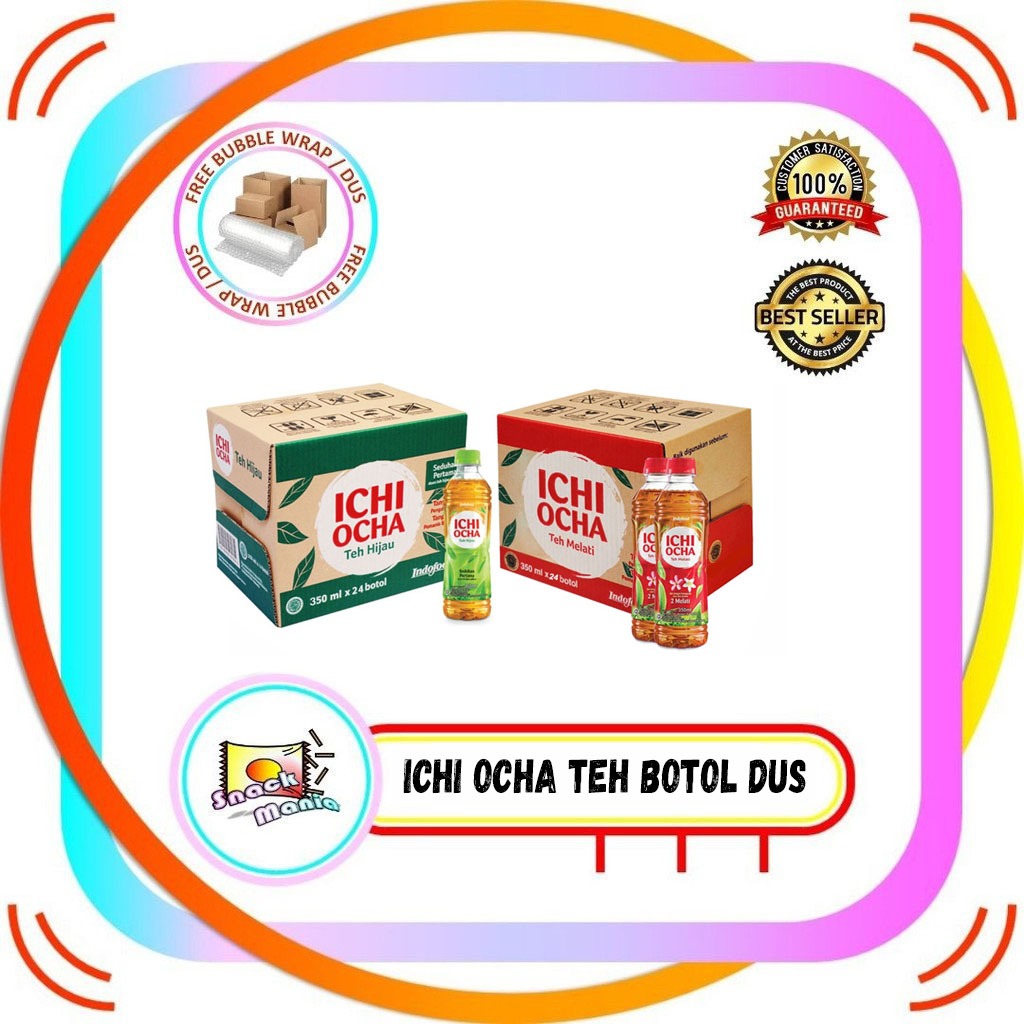 

Ichi Ocha Teh Hijau | Teh Melati Botol 350 ml x 24 pcs DUS