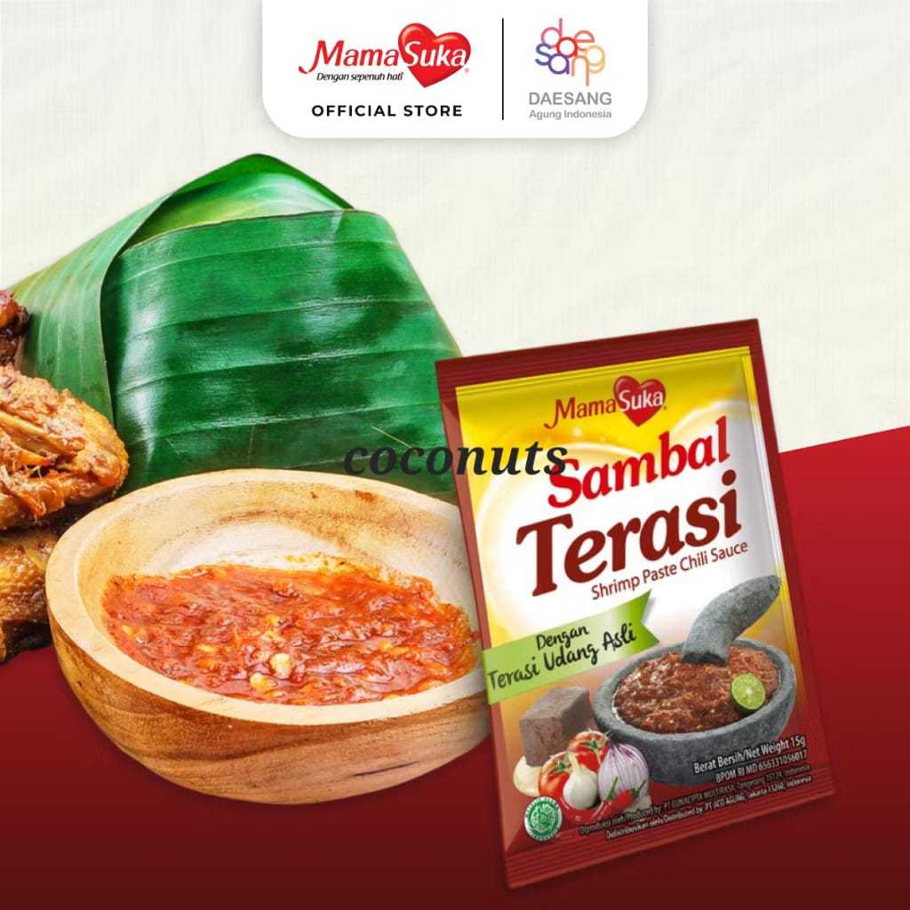 

Mamasuka Sambal Terasi 1 Renceng Isi 10 Sachet 15g