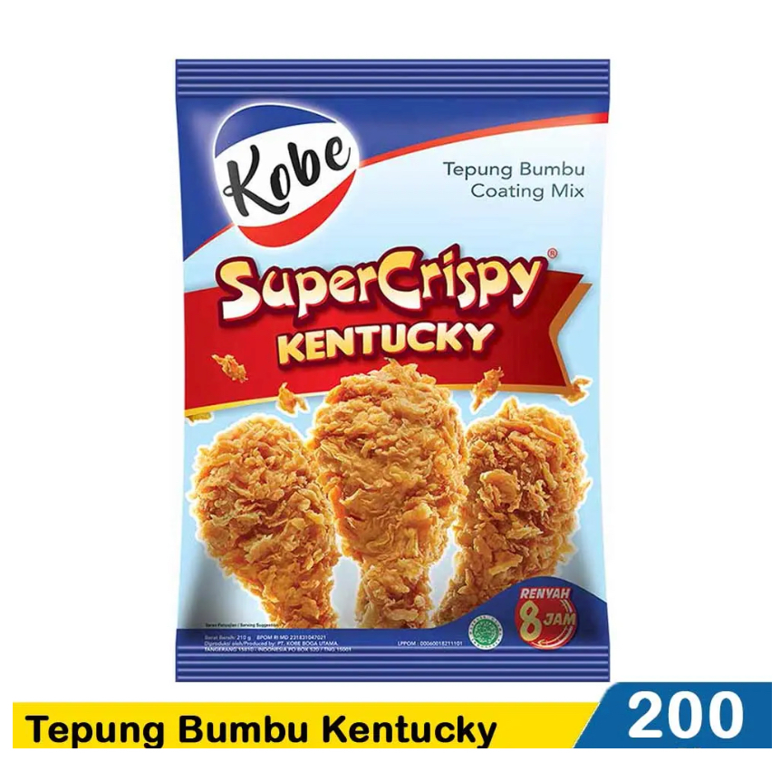 

Kobe Tepung Bumbu Kentucky Super Crispy 200 Gram