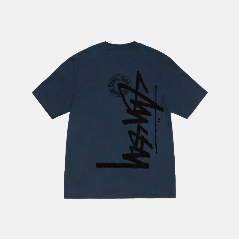 Stussy T-Shirt Oversize Buana Stock Tee Navy