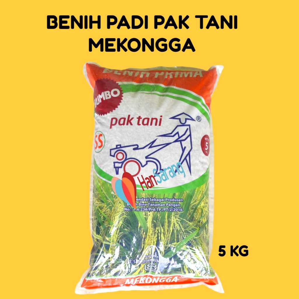 Benih Padi mekonga Saprotan Utama 5kg Pak Tani  MEKONGGA Bibit Jumbo Unggul