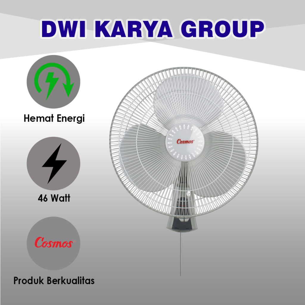 Wall Fan 16 WFC Cosmos 16 Inch / Kipas Angin Tempel Dinding Original
