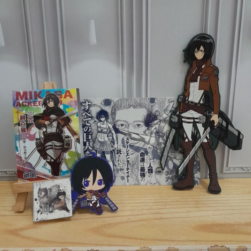 AAB Mikasa Ackerman Official Merchandise Attack On Titan Merch Shingeki No Kyojin SNK Photocard Card