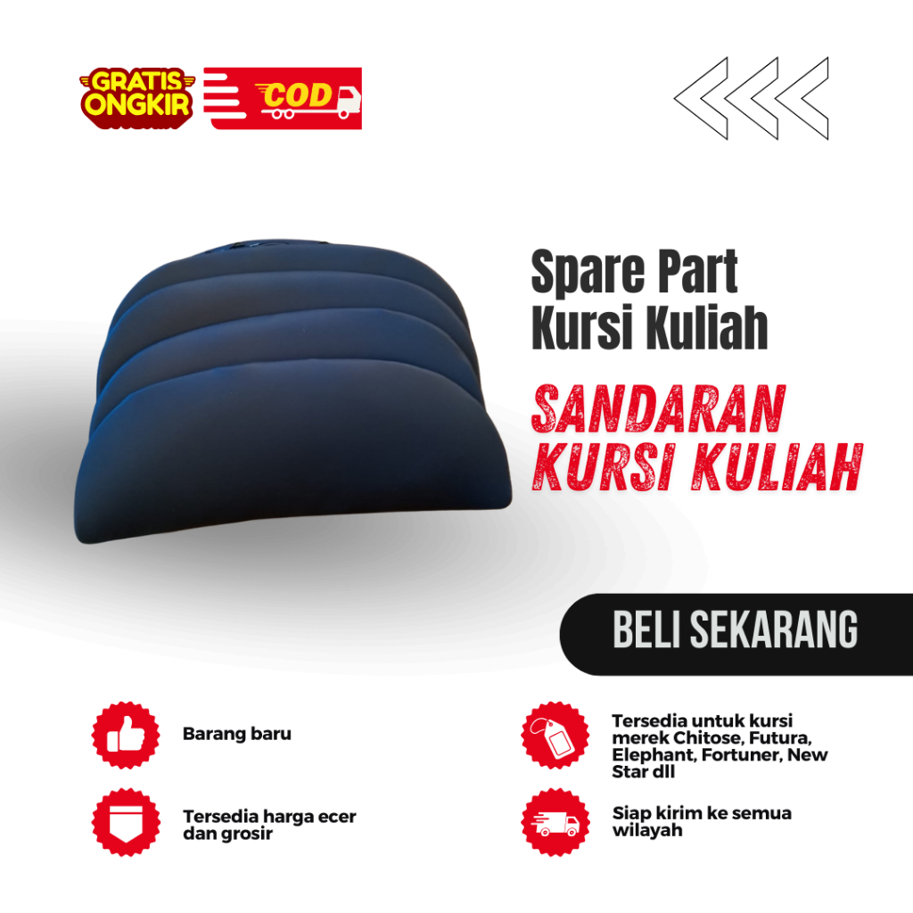Sandaran Kursi Kuliah Lipat - Spare Part Kursi Kuliah