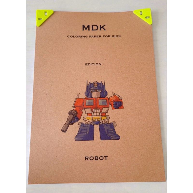 

MDK PAKET Kertas Mewarnai MANILA TEBAL tema ROBOT isi 15 lembar
