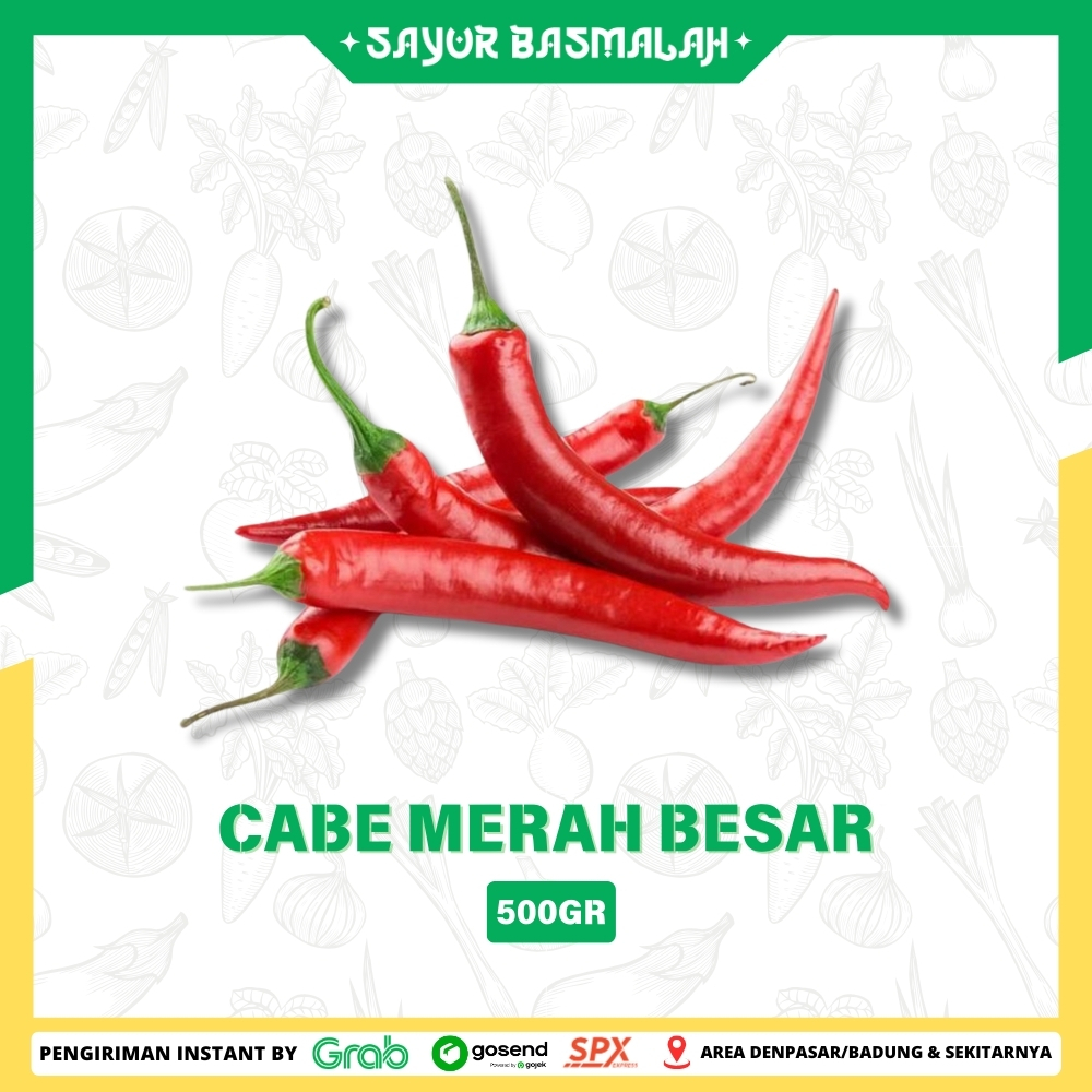 

Cabe Merah Besar 500gr - Sayur Basmalah