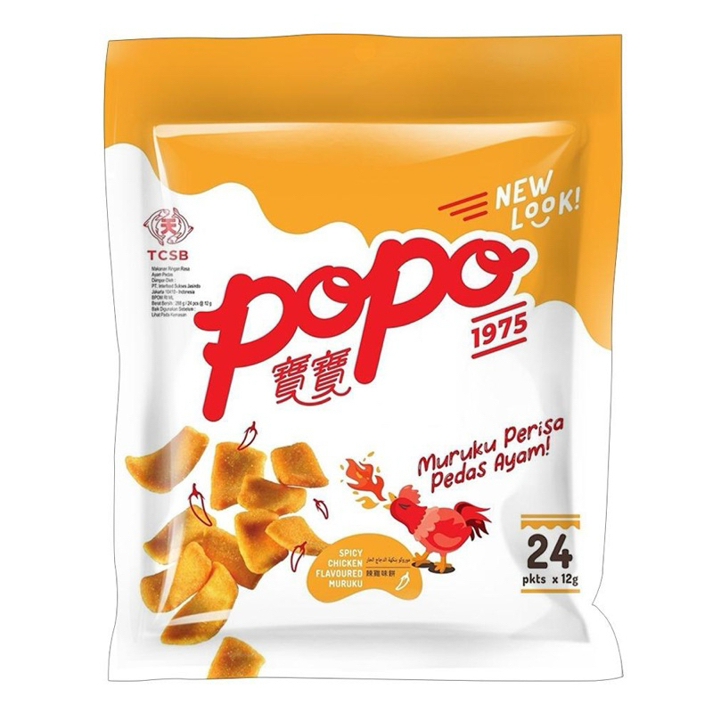 

Popo Muruku Sweet & Spicy (24Pcs x 12g) Popo Muruku Ikan Popo Muruku Seaweed Popo Muruku Spicy Snack