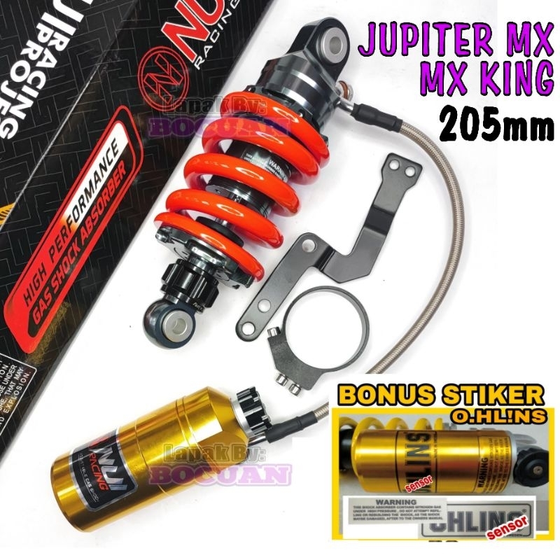 monoshock nui racing jupiter mx old new 135 mx king 150 shock belakang tabung pisah