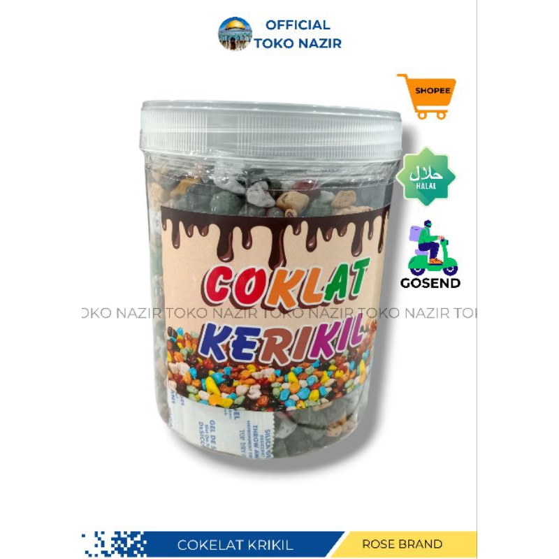 

TokoNazir - Cokelat Krikil 1Kg Cokelat Batu Cokelat Arab Cokelat Krikil Rose Brand