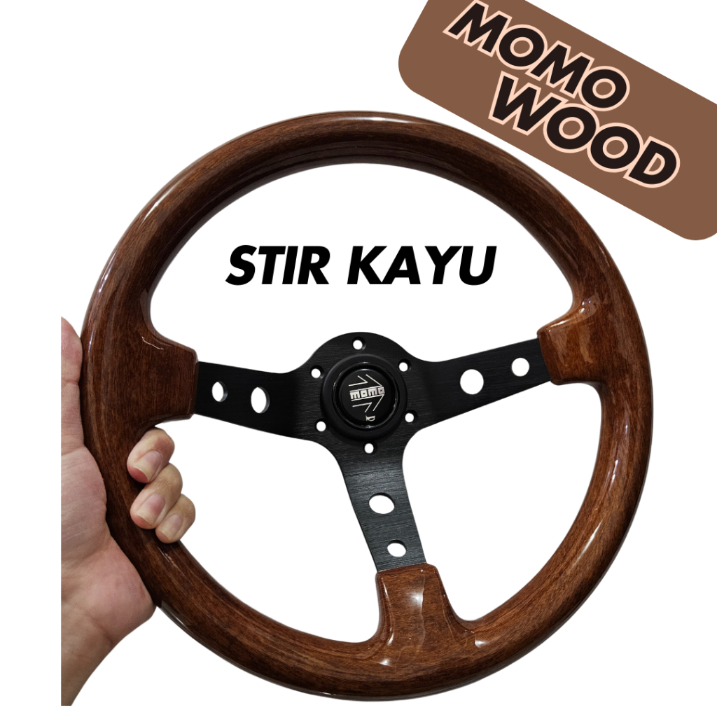Stir Kayu Momo Wood Celong 13 Inch Universal Bukan Nardi Wood