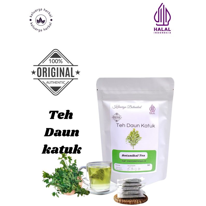 

Keluarga Botanikal Teh Daun Katuk teh penambah asi isi 30 teabag/kantong celup siap seduh