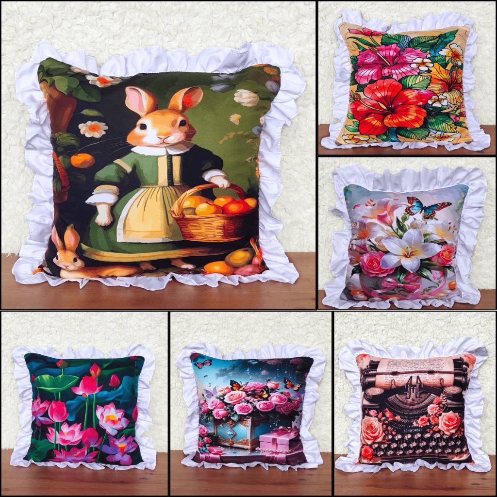 Sarung Bantal Sofa Printing Rumbai 40x40 By.Shafiyyah.sarban