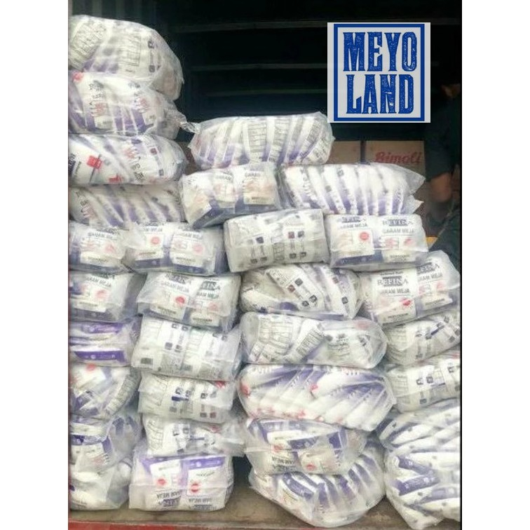 

1 Bal GARAM REFINA isi 20 bungkus 500gr Beriodium Refined Salt 500 gram Garam Meja Beryodium