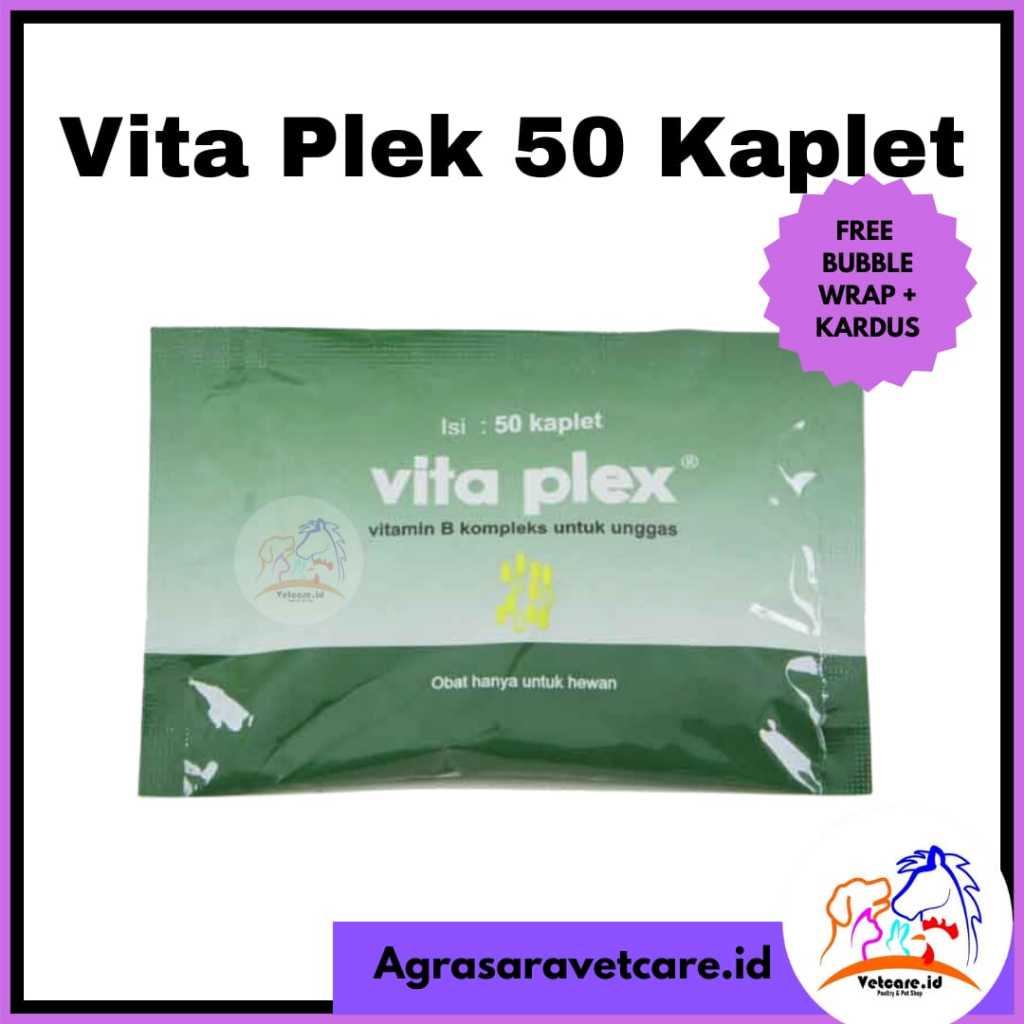 VITA PLEX 50 KAPLET Medion - VITAMIN B KOMPLEKS AYAM UNGGAS