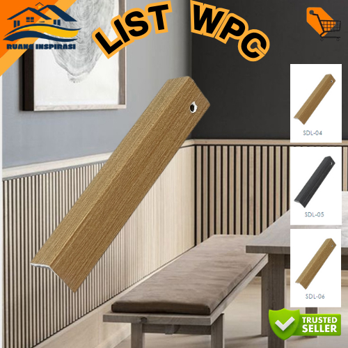 LIST SIKU L 2.4M | LIST SIKU WPC WALLPANEL WOODPANEL HIGH QUALITY BERBAGAI WARNA