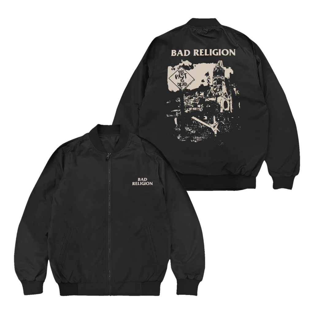 Yinyanks Jacket Bomber Bd religion Album Pria Black