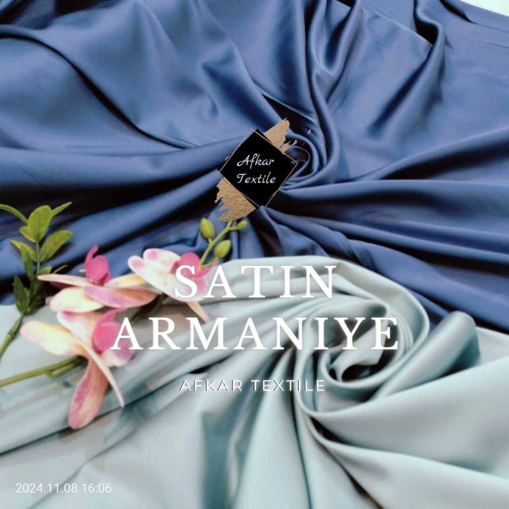 Kain Satin Armaniye Silky - Original Import Satin Silky [Tidak Jual KW] Kain Bridesmaid Mewah