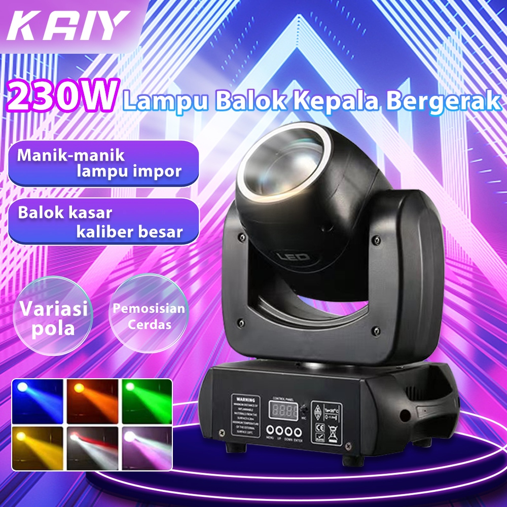 【Bisa COD】Kaiy mini moving head beam/beam mini 10 watt/beam 10 watt/10W 30W 60W Moving Head Beam Lig