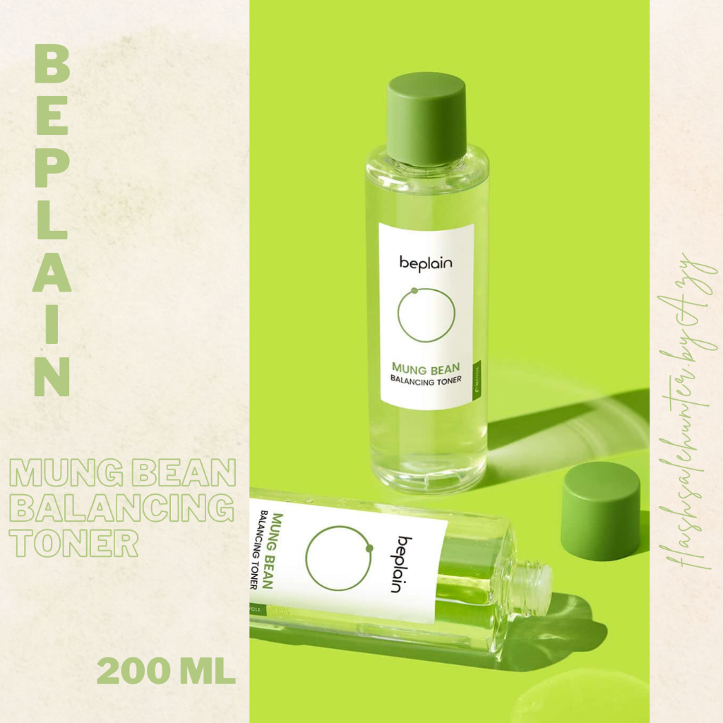 Beplain mung bean balancing toner 200 ml panthenol PHA hydrating exfoliating toner beplain greenful