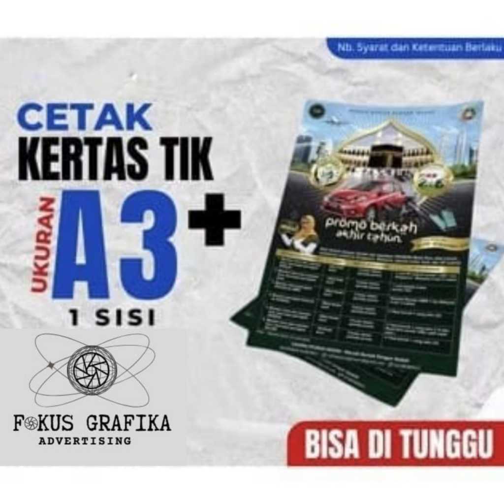 

KERTAS TIK HANYA CETAK SATU SISI
