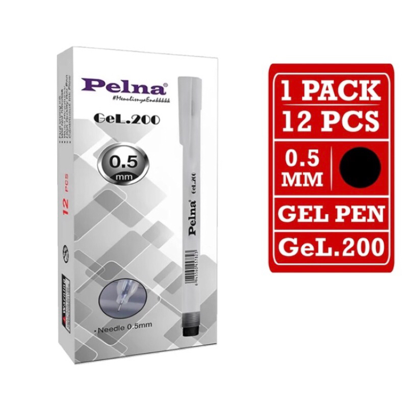 

Matris - Gel Pen / Pulpen Gel 0.5mm [1 Pack - 12 Pcs Pulpen] / Pena Pelna GeL.200