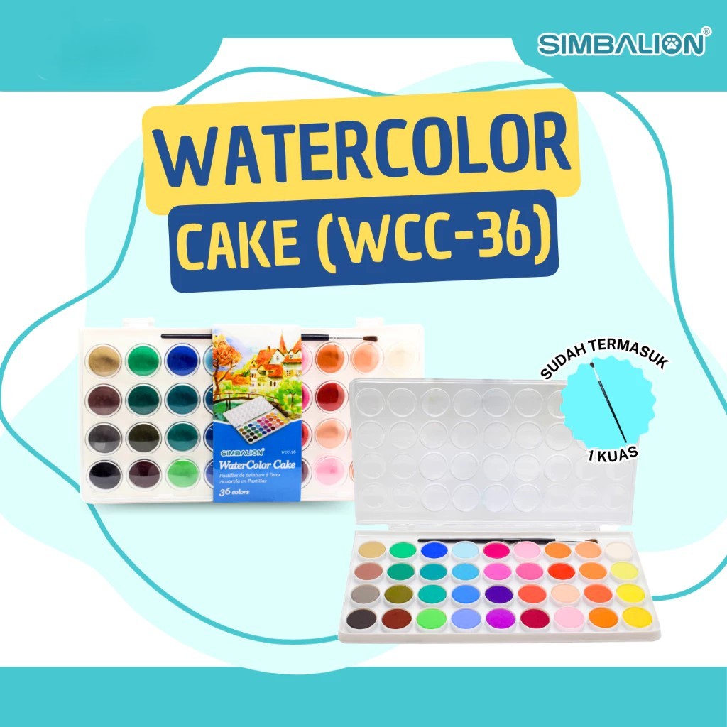 

Simbalion Water Color Cake 36 Colors WCC 36