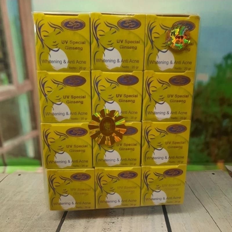 12pcs cream sp uv ginseng whitening