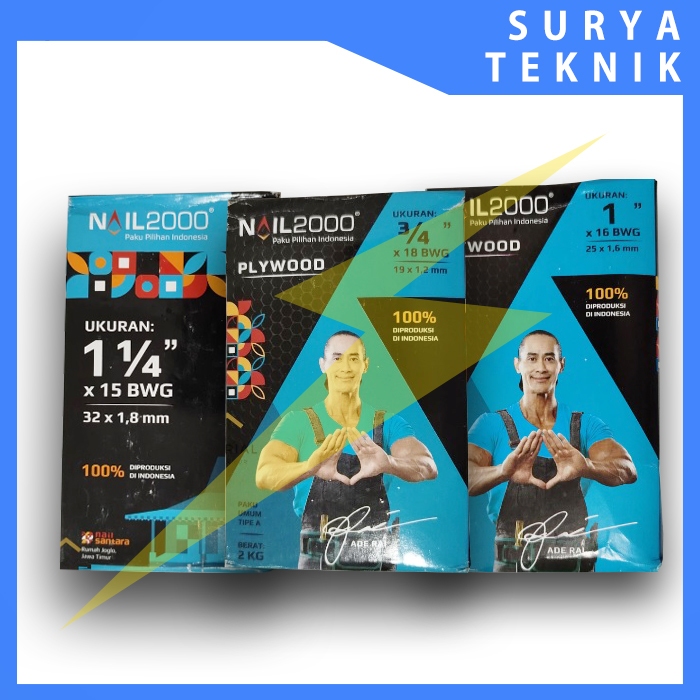 Paku Triplek Nail 2000 Plywood 2kg