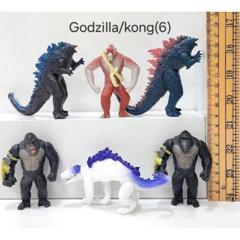 action figure godzilla feat king kong set isi 6