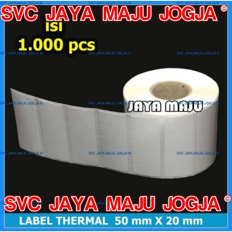 

LABEL THERMAL 50 * 20 MM STICKER BARCODE ISI 1000 PCS XPRINTER || LABEL BARCODE THERMAL TANPA RIBBON DIRECT THERMAL || 50 X 20 THERMAL TOP COAT - 1 LINE - FACE OUT - ISI 1.000 PCS || 50X20 50X20MM ETIKET LABEL APOTEK LABEL OBAT DOKTER RS