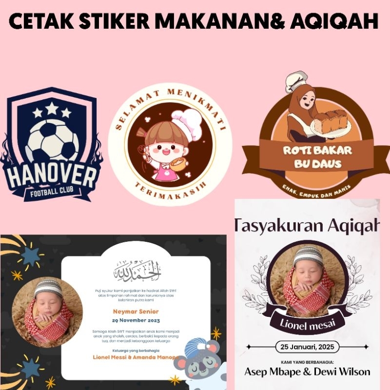 

Stiker Aqiqah,Club & Komunitas